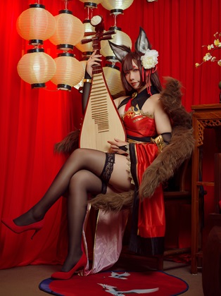 ★4K★Coser-MahuaChan NO.013 アズ〇ン天城チャイナドレス　20P