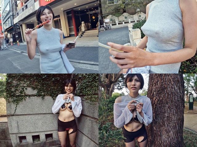 【Gカップ魔乳】元ガルバ店員の巨乳セフレとリモバイデート！公園でニップレス露出&電マオナニー♪ホテルで中出しＳＥＸ&ザーメン口内発射【個撮】 同人動画