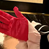 メイド姉妹にベッドに押し倒されてサテン手袋で2人に手コキ水色とピンクの手袋で射精