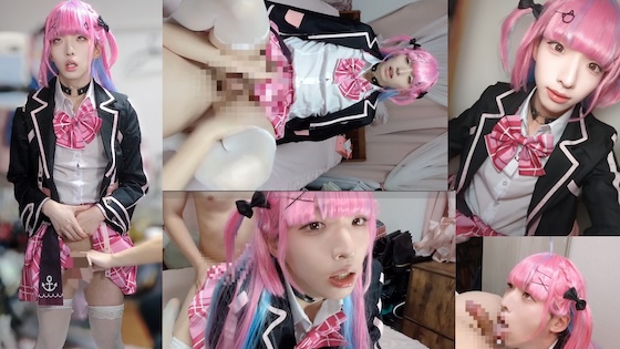 【現役男の娘レイヤー】フォロワー専用の性処理メイドに就職♡メスアクメしながら下品な音を立てながら一生懸命ご奉仕♡♡♡【本編26分】
